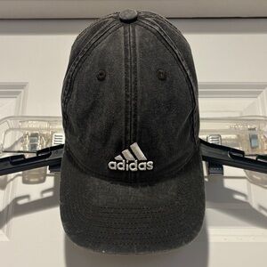 Adidas Charcoal Cap with White Logo